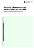 Ny SSB-rapport: Monitor for arbeidsinnvandrere fra land utenfor EØS-området