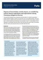 Policy Brief: Degrees of uncertainty: certain stayers, or considering return?