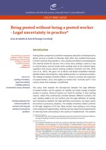 Being posted without being a posted worker – Legal uncertainty in practice